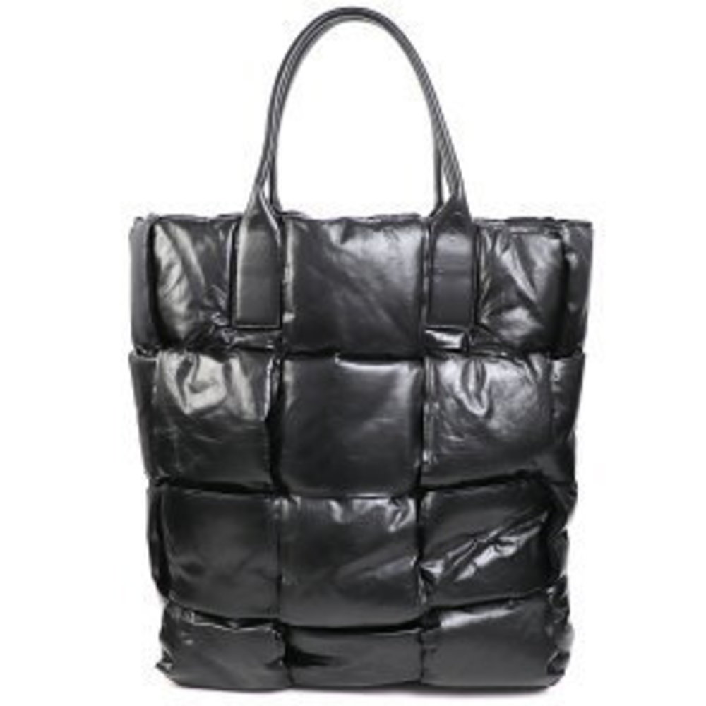Bottega Veneta Intrecciato Squash Tote Black Handbag Maxi Cassette - Picture 2 of 12